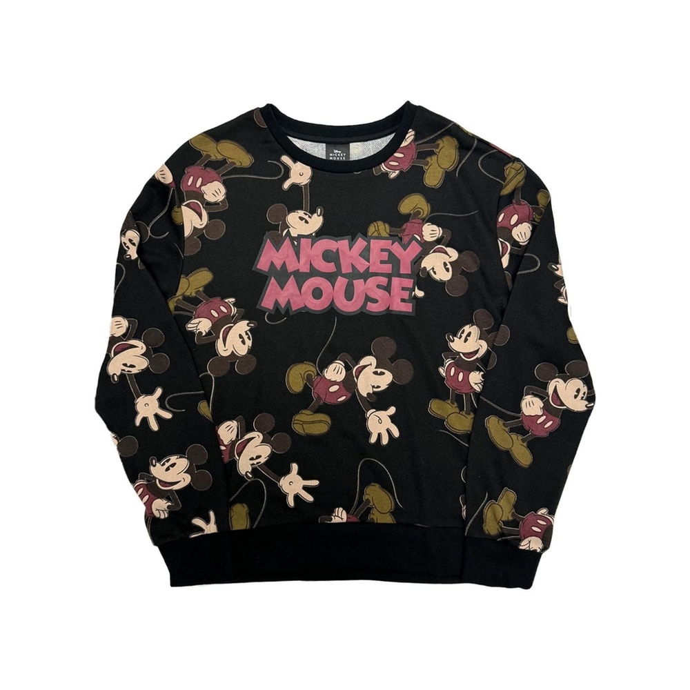 Disney. Mickey Mouse Logoed Crewneck Sweater. Size Medium.